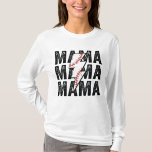 Baseball Mama  Retro Style, Rockin Mama T-shirt