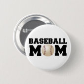 Baseball mama ronde button 5,7 cm (Voorkant /achterkant)