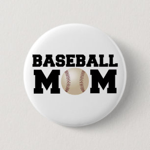Baseball mama ronde button 5,7 cm