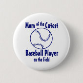 Baseball mama ronde button 5,7 cm (Voorkant)