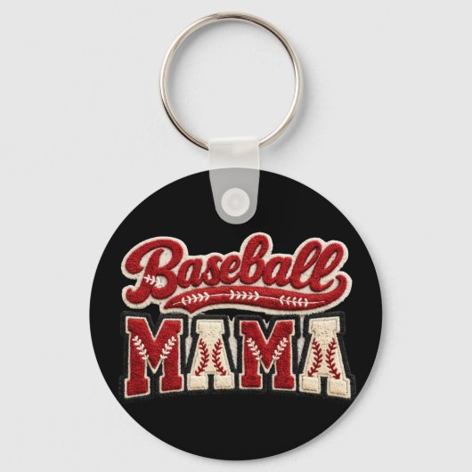 Baseball Mama Sleutelhanger (Voorkant)