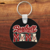 Baseball Mama Sleutelhanger (Achterkant)
