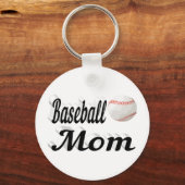 Baseball mama sleutelhanger (Achterkant)