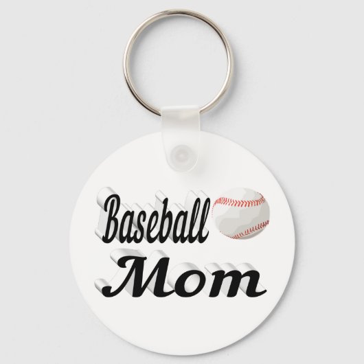 Baseball mama sleutelhanger (Achterkant)