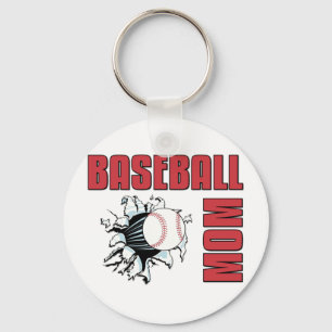 Baseball mama sleutelhanger