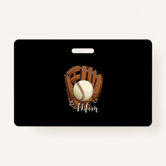 Baseball mama Softball Mama Moederdag Badge (Voorkant)