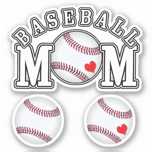 Baseball mama sticker (Voorkant)