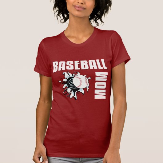 Baseball mama t-shirt (Voorkant)