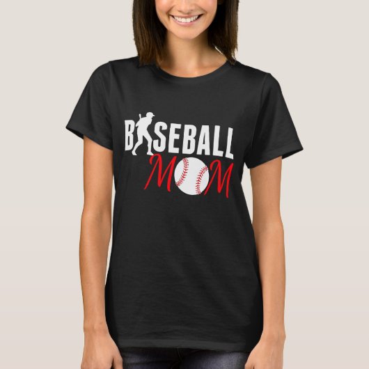 Baseball mama t-shirt (Voorkant)