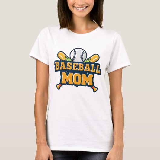 Baseball mama t-shirt (Voorkant)
