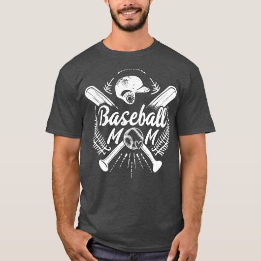 Baseball mama t-shirt (Voorkant)