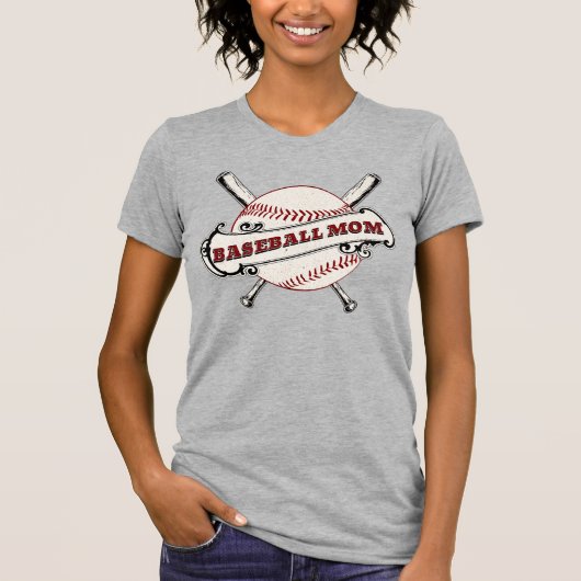 Baseball mama t-shirt (Voorkant)