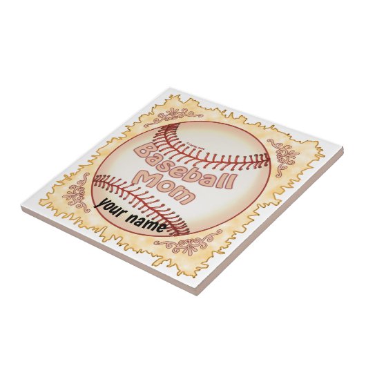 Baseball mama tegeltje (Zijkant)