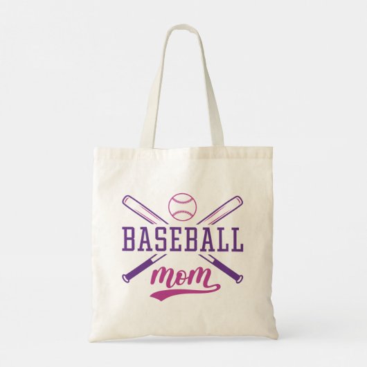 Baseball mama tote bag (Achterkant)