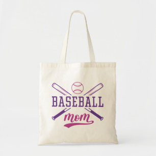 Baseball mama tote bag