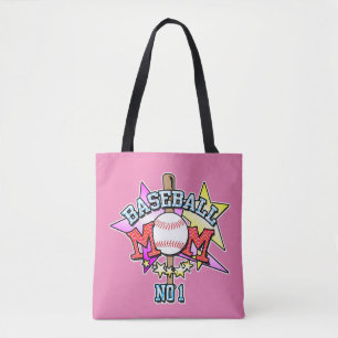 Baseball mama tote bag