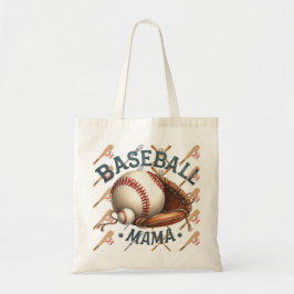 Baseball mama tote bag