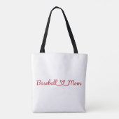 Baseball mama tote bag (Achterkant)
