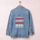 Baseball mama Vrouwen Moederdag honkbal Denim Jacket (Hangar)