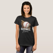 Baseball Mamaw Leopard Heart T-shirt (Voorkant volledig)