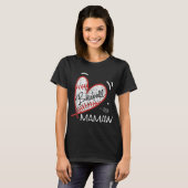 Baseball Mamaw voor oma Moederdag Gift T-shirt (Voorkant volledig)