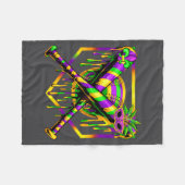 Baseball Mardi Gras Carnival Party Mask Ice Cream  Fleece Deken (Voorkant (Horizontaal))