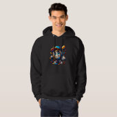 Baseball Mascot Druppel Baseball Drip Baseball Ice Hoodie (Voorkant volledig)