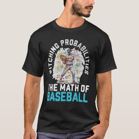 Baseball Math Teacher Mathematician Sport Baseball T-shirt (Voorkant)