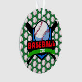 Baseball Medal Ornament (voorkant)