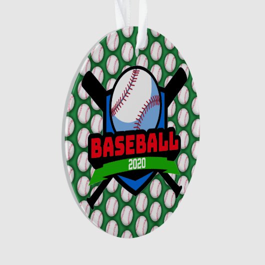 Baseball Medal Ornament (voorkant)