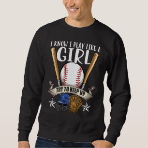 Baseball-meisjes die ik als een meisje-honkbal-sof trui