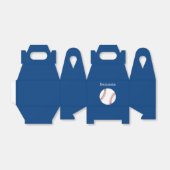 Baseball met aangepaste naam - Royal Blue Bedankdoosjes (Uitgevouwen)