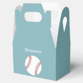 Baseball met aangepaste naam - Royal Blue Bedankdoosjes (Geopend)