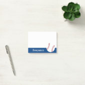 Baseball met aangepaste naam - Royal Blue Post-it® Notes (Kantoor)