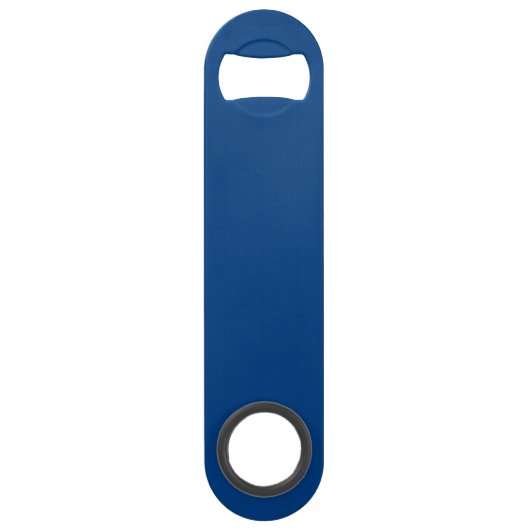 Baseball met aangepaste naam - Royal Blue Speed Flessenopener (Achterkant)