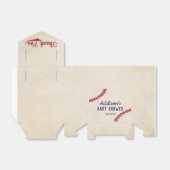 Baseball Met Baby shower gesimuleerde box lint Bedankdoosjes (Uitgevouwen)