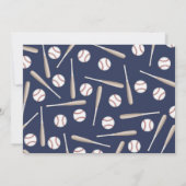 Baseball met de naam verjaardagskaart bedankkaart (Achterkant)