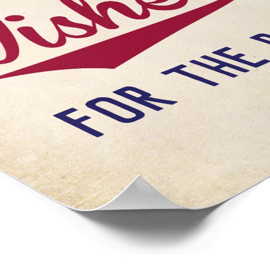 Baseball Met groot Baby shower wenst Baby Poster (Hoek)