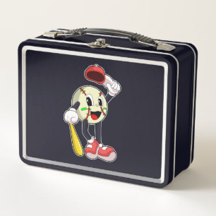 Baseball met honkbalknuppel