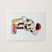 Baseball met honkbalknuppel legpuzzel (Horizontaal)