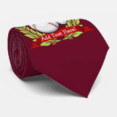 Baseball met kerstkerstkerstkerstkerstkersttasje stropdas (Opgerold)