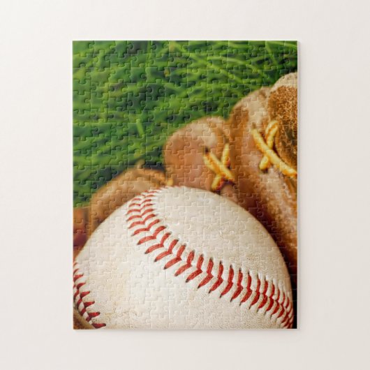 Baseball met Mitt Legpuzzel (Verticaal)