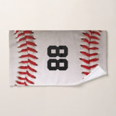 Baseball met  nummer bad handdoek (Handdoek)