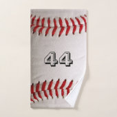 Baseball met  nummer bad handdoek (Handdoek)