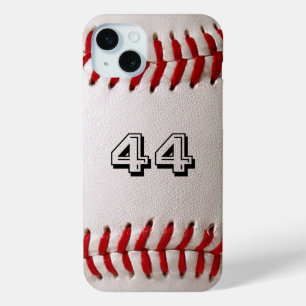 Baseball met  nummer iPhone 15 mini hoesje