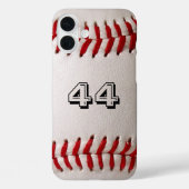 Baseball met nummer Case-Mate iPhone case (Achterkant)