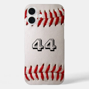 Baseball met  nummer iPhone 16 plus hoesje
