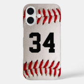 Baseball met nummer Case-Mate iPhone case (Achterkant)