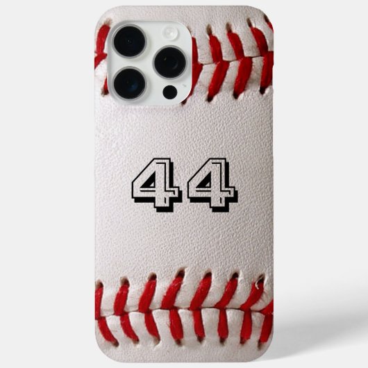 Baseball met  nummer Case-Mate iPhone case (Achterkant)