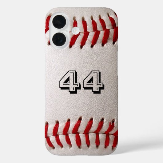 Baseball met  nummer Case-Mate iPhone case (Achterkant)